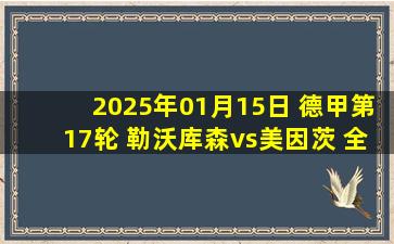 2025年01月15日 德甲第17轮 勒沃库森vs美因茨 全场录像